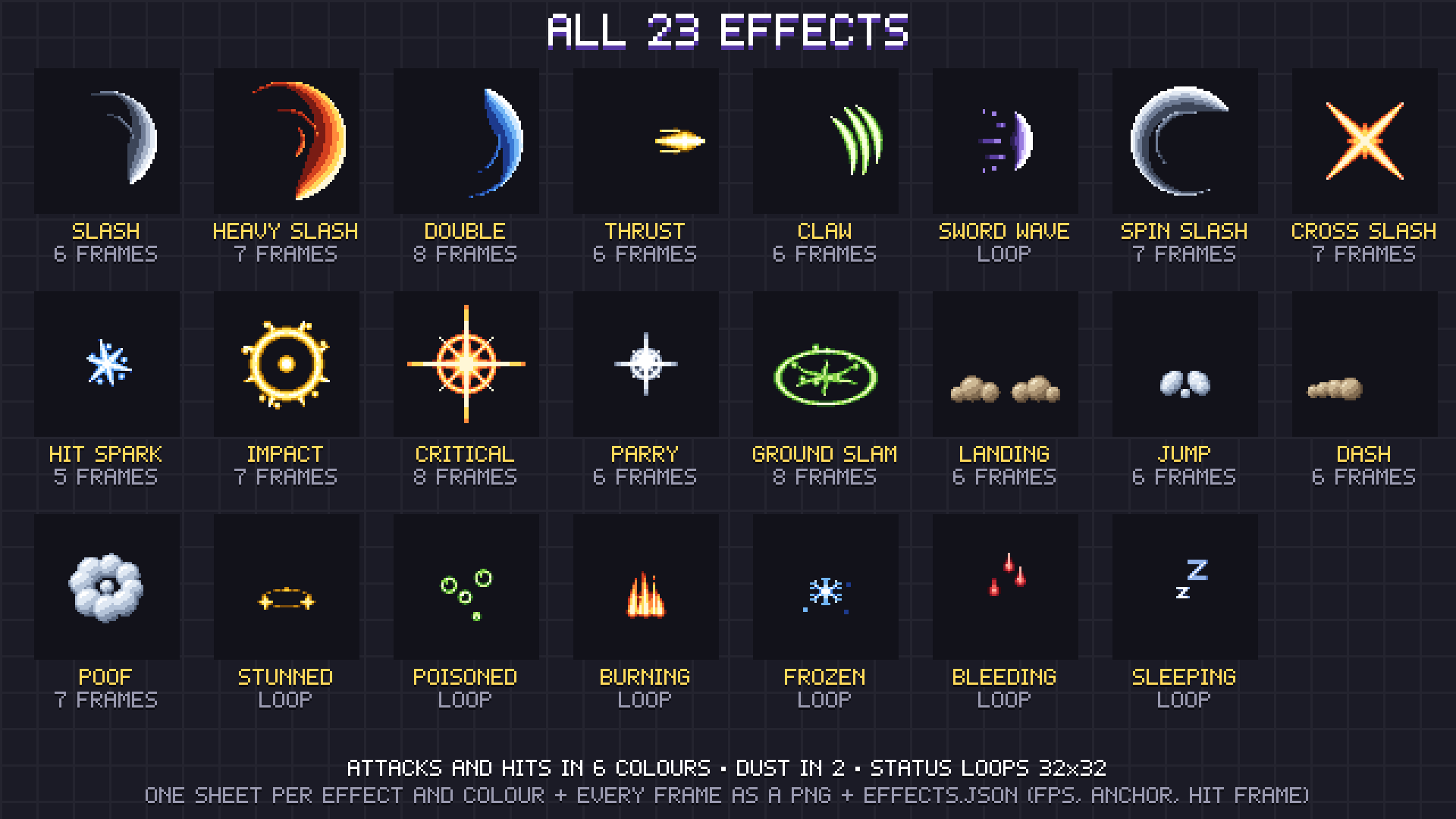Combat VFX pixel art preview 5