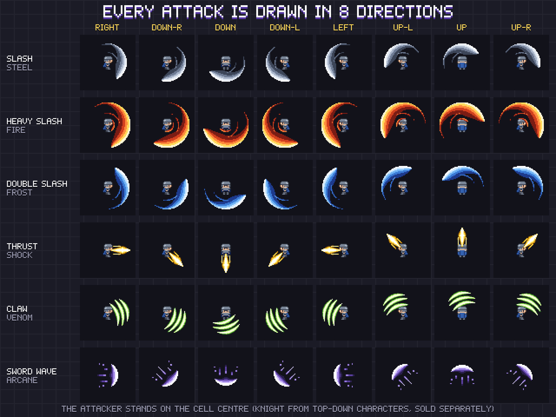 Combat VFX pixel art preview 4