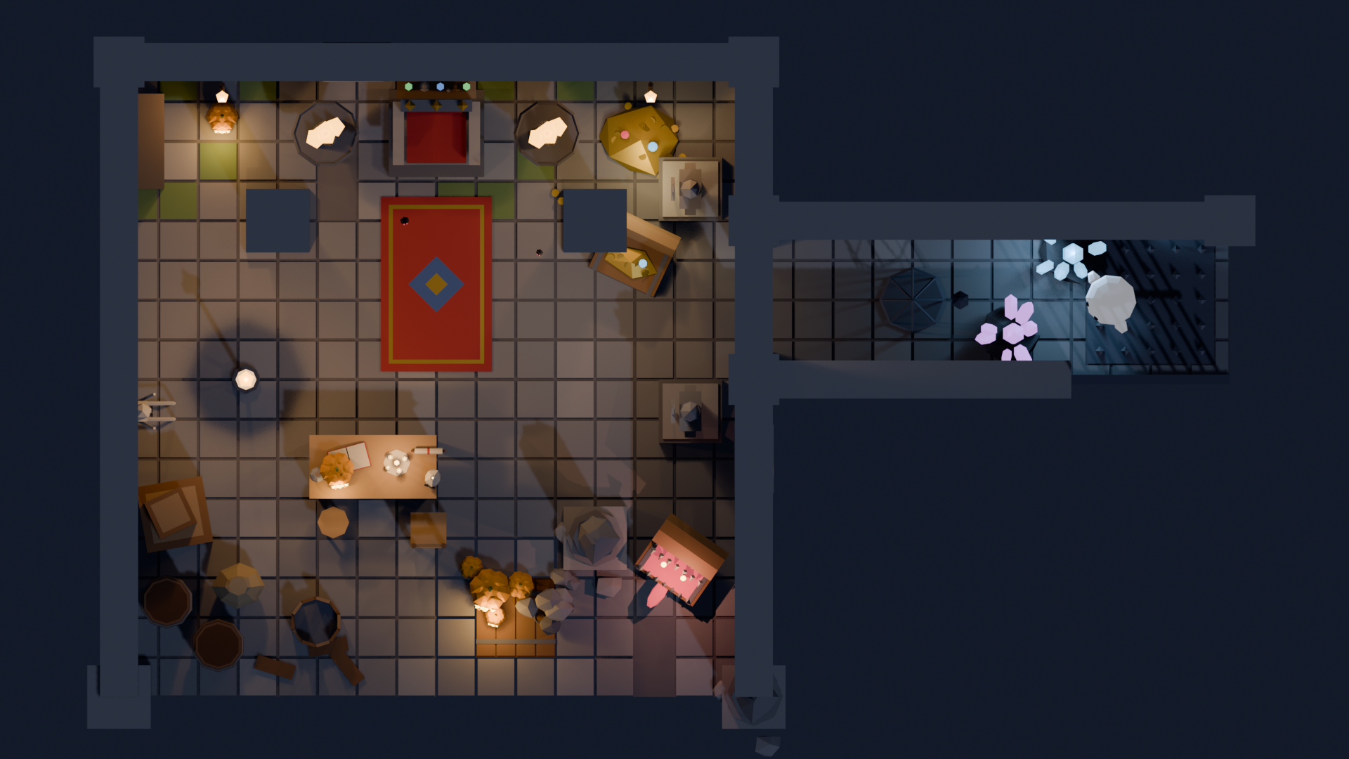 Grid Kit Modular Low Poly Fantasy Dungeon Kit - Low Poly Fantasy Dungeon Kit by AlmsyONE