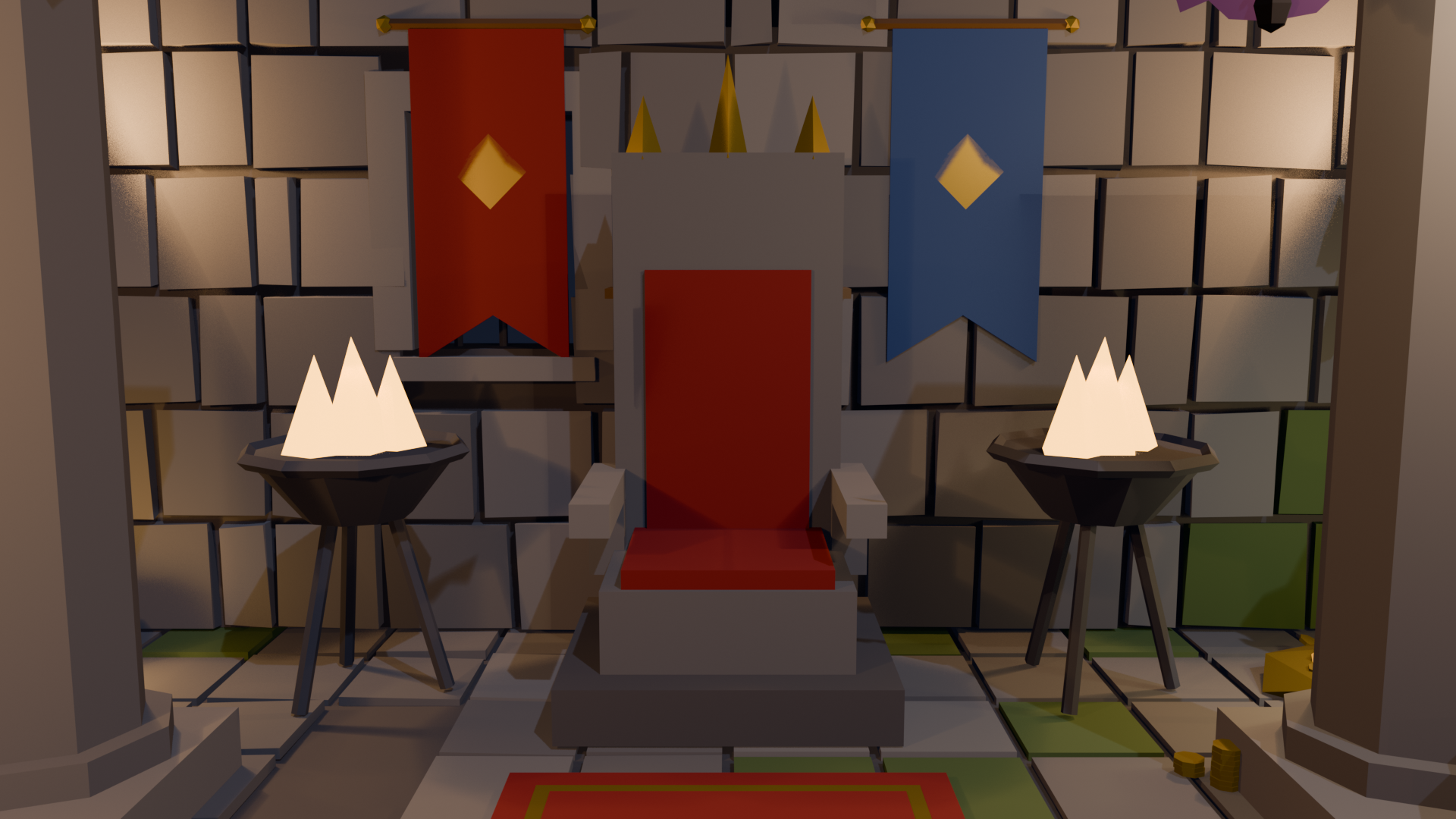 Grid Kit Modular Low Poly Fantasy Dungeon Kit - Low Poly Fantasy Dungeon Kit by AlmsyONE