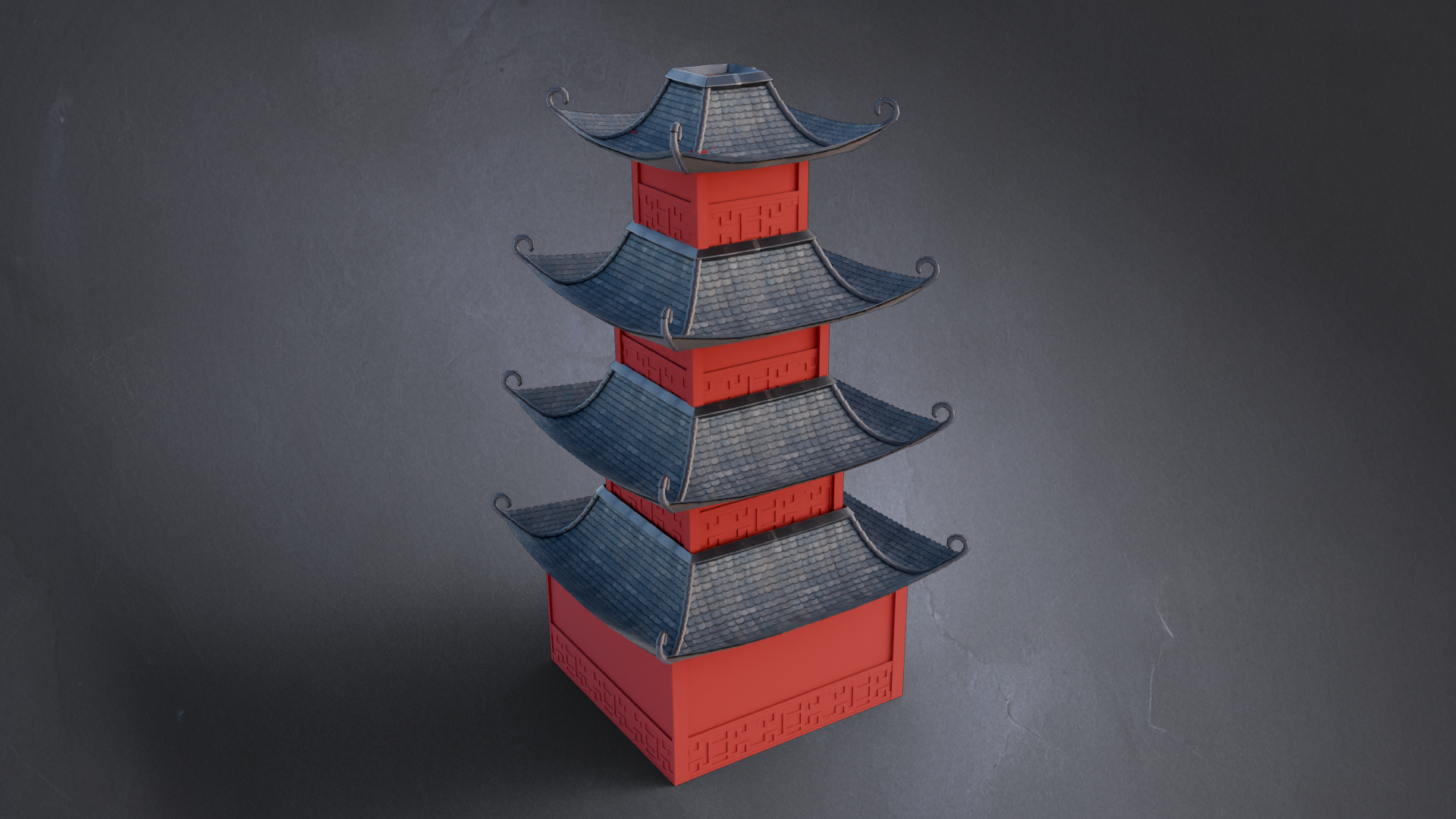 Japanese Roof Generator — Blender Geometry Nodes by 3D Tudor