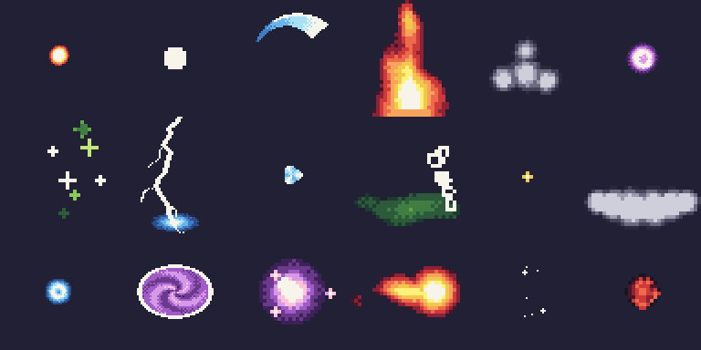 Pixel VFX Pack - 64 Animated Effects