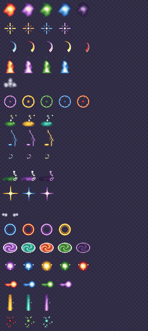 Pixel VFX Pack - 64 Animated Effects preview