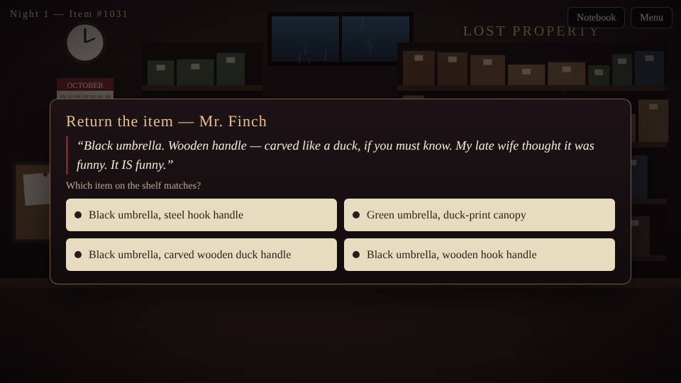 Lost Property screenshot