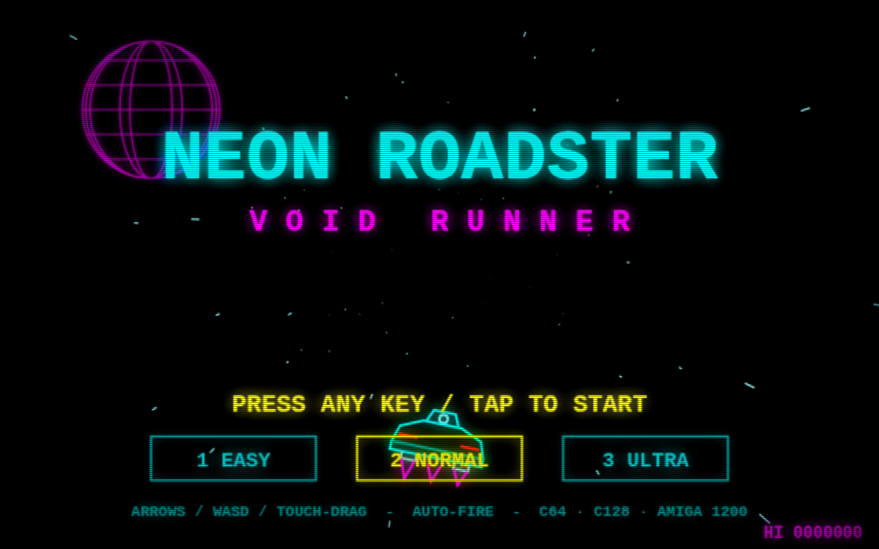 NEON ROADSTER: VOID RUNNER screenshot 1
