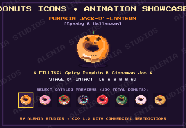 Donuts Icons Animation Showcase
