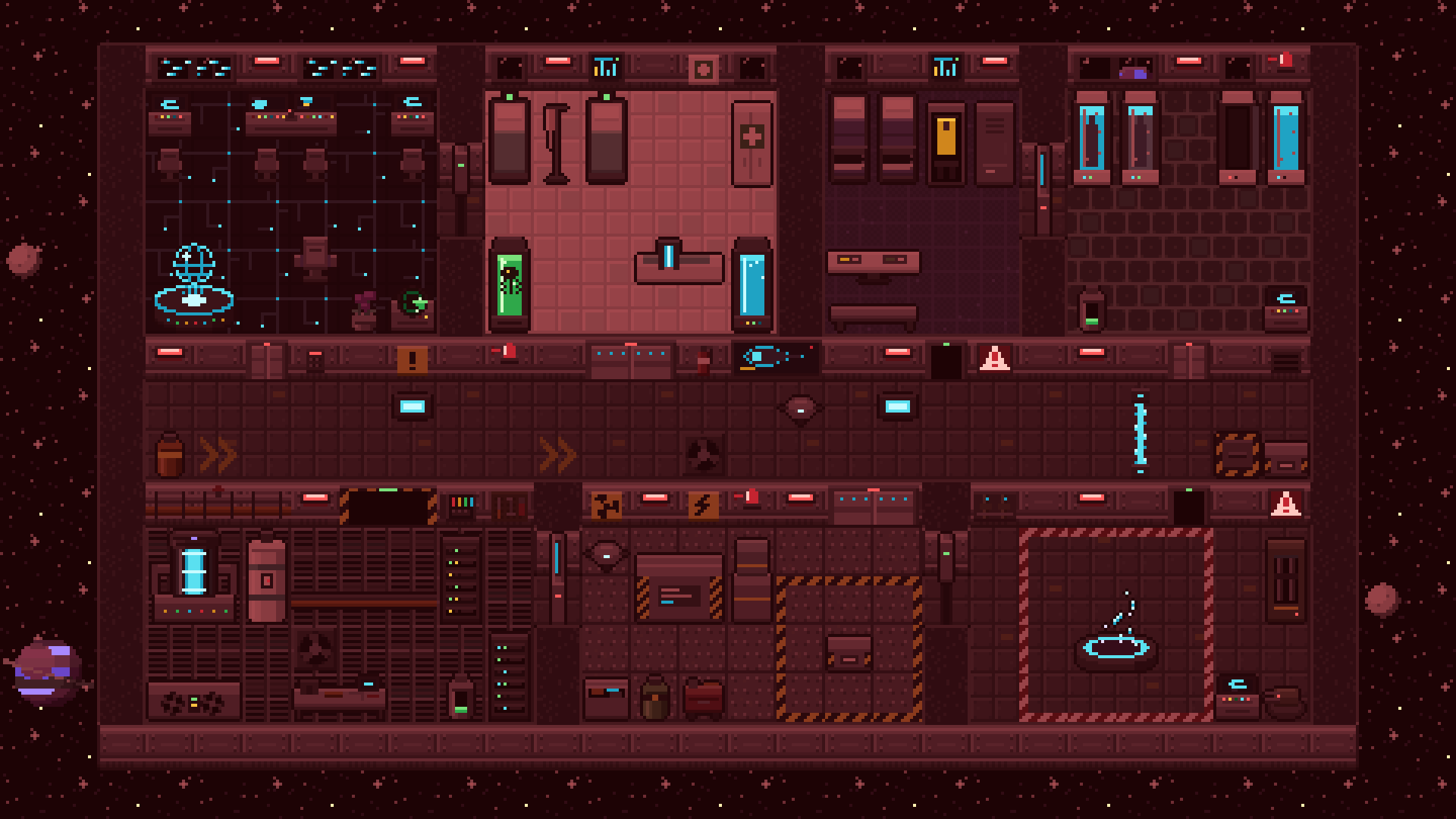 Sci-Fi Interiors pixel art preview 3