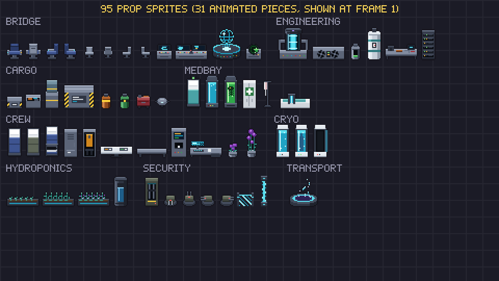 Sci-Fi Interiors pixel art preview 5