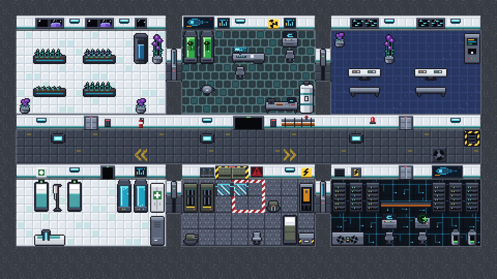Sci-Fi Interiors pixel art preview 4