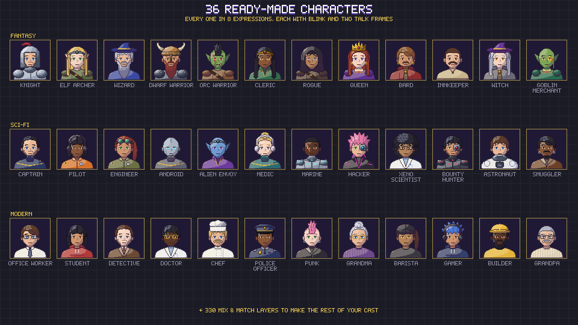 Pixel Portraits pixel art preview 3