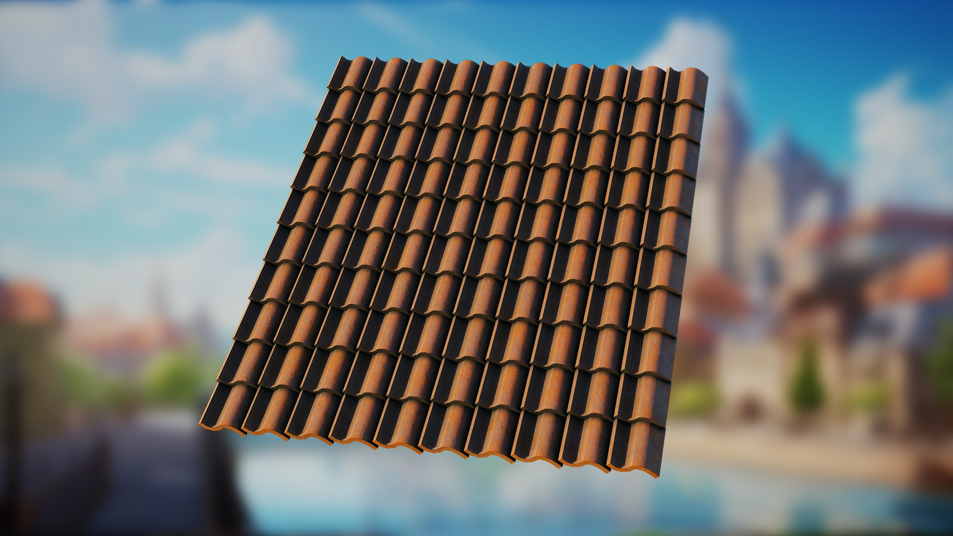 Classic Roof Tiles — Blender Geometry Nodes by 3D Tudor
