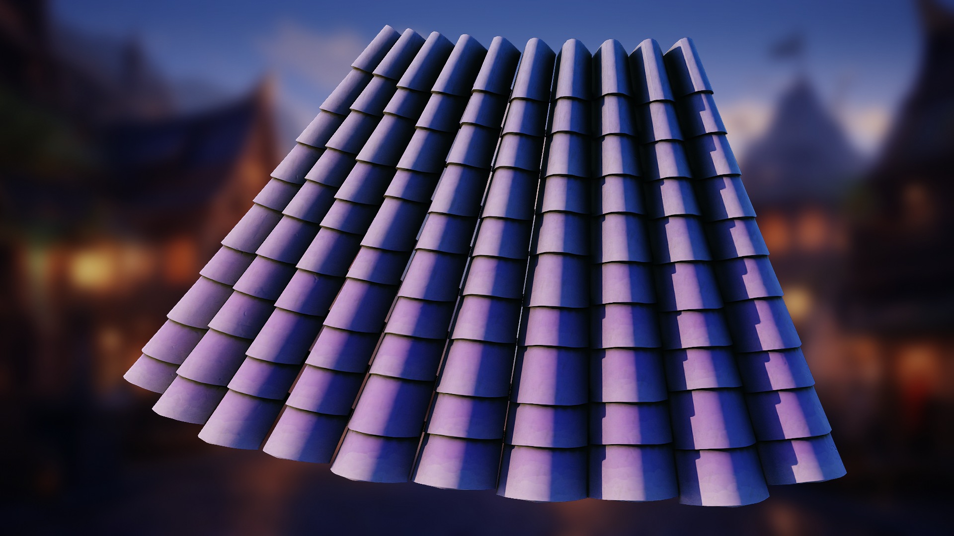 Classic Roof Tiles — Blender Geometry Nodes by 3D Tudor