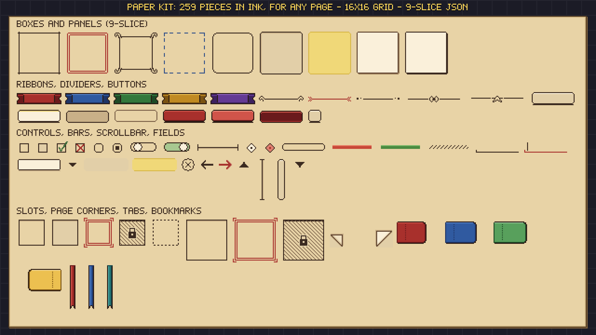 Book & Journal UI pixel art preview 5