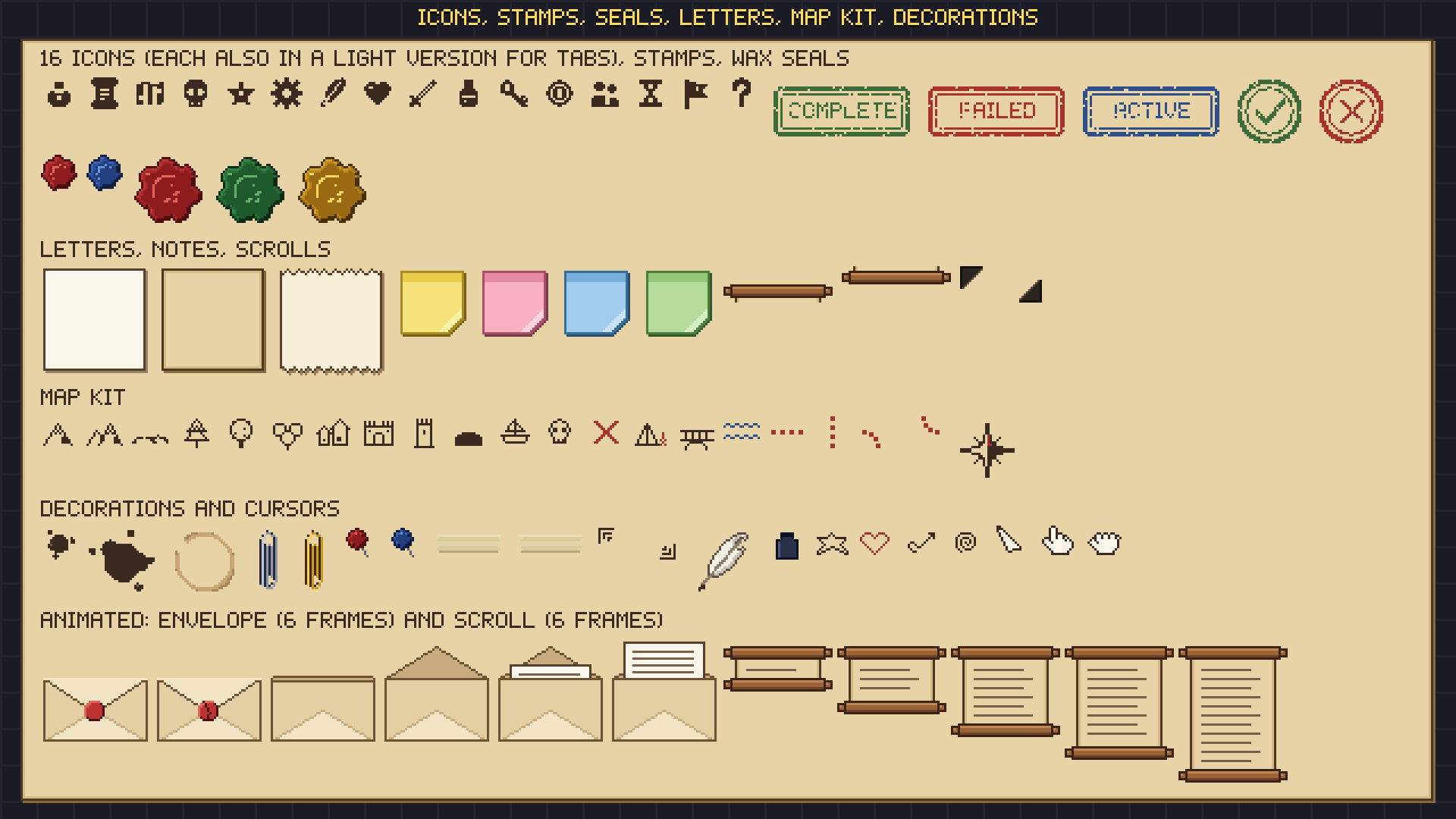 Book & Journal UI pixel art preview 6