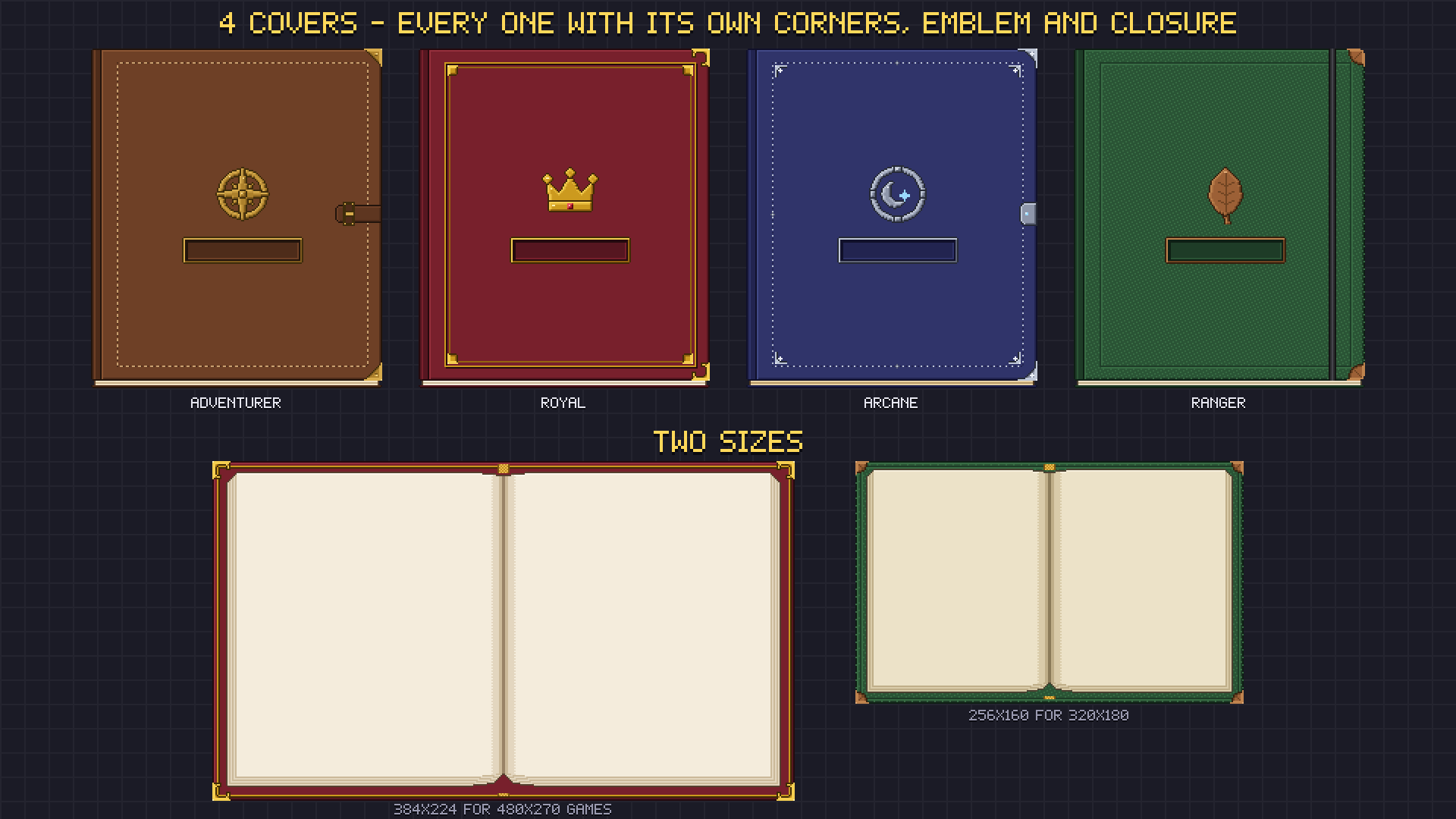 Book & Journal UI pixel art preview 3