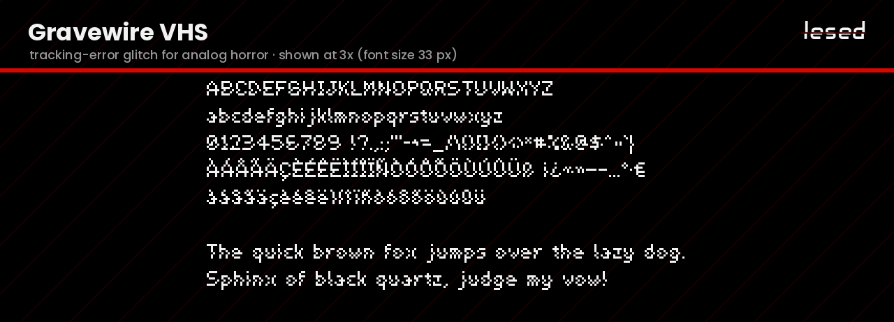Gravewire – Horror Pixel Font Family (3 Styles) - Gravewire – Horror ...