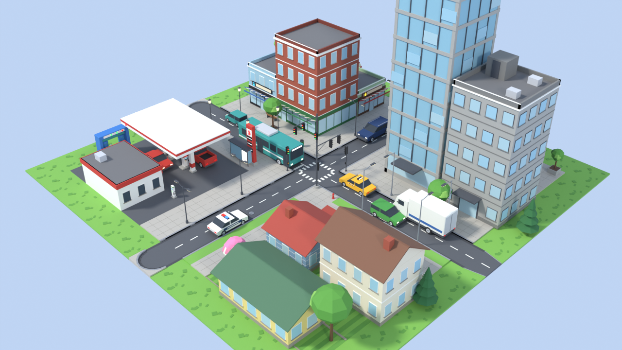Low Poly Town Starter MegaKit is out: 269 assets to build a town, free ...