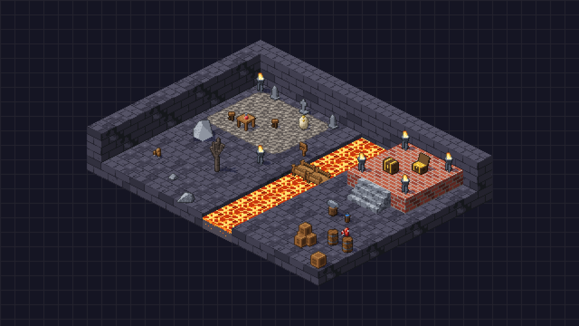 Isometric Tiles pixel art preview 3
