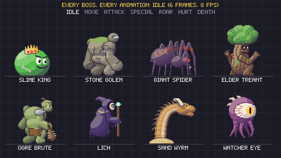 Pixel Bosses pixel art preview 4