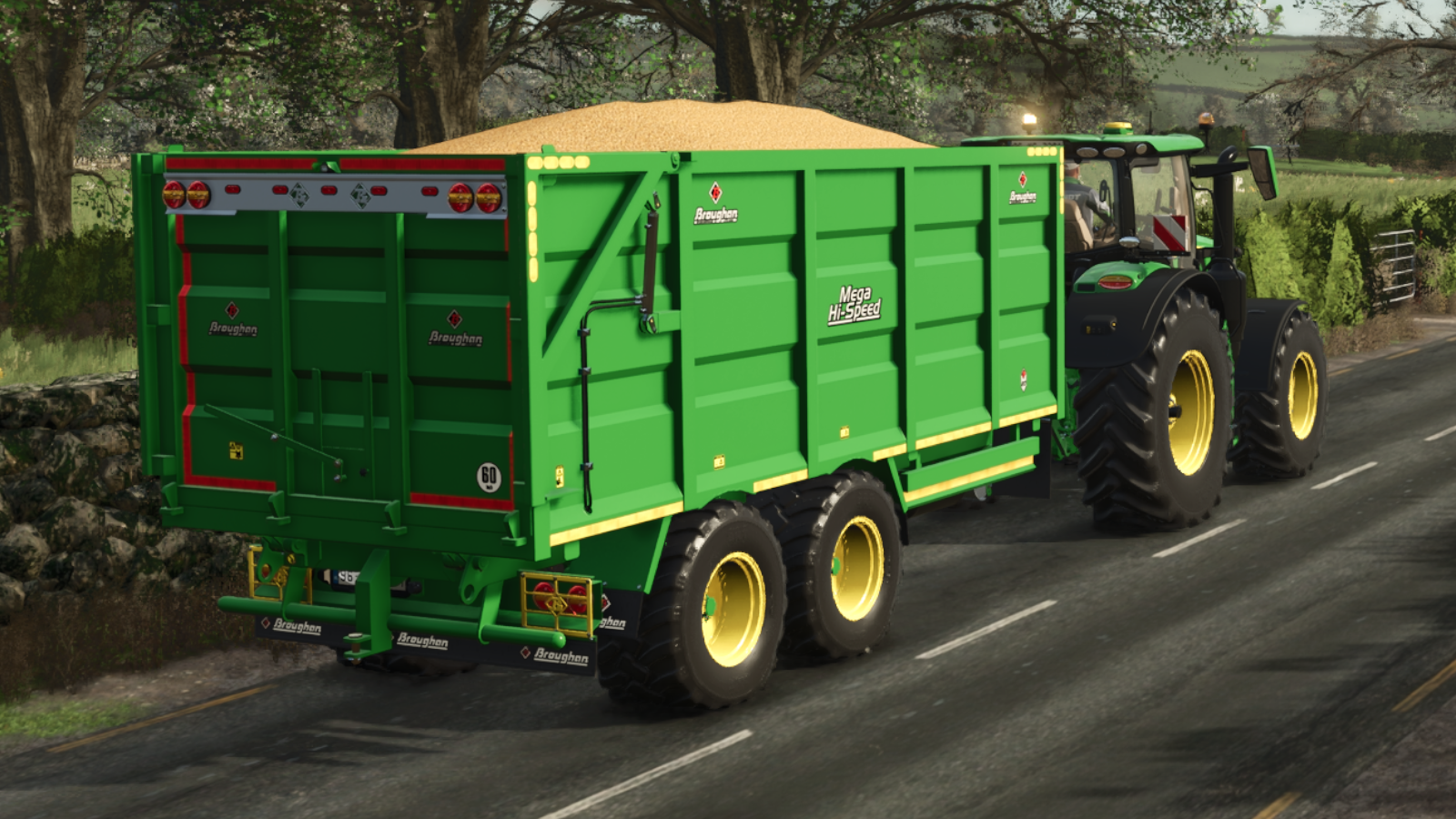 FS25 Broughan Twin Axle Trailer V1.0.0.0 by Eire Agri Modding
