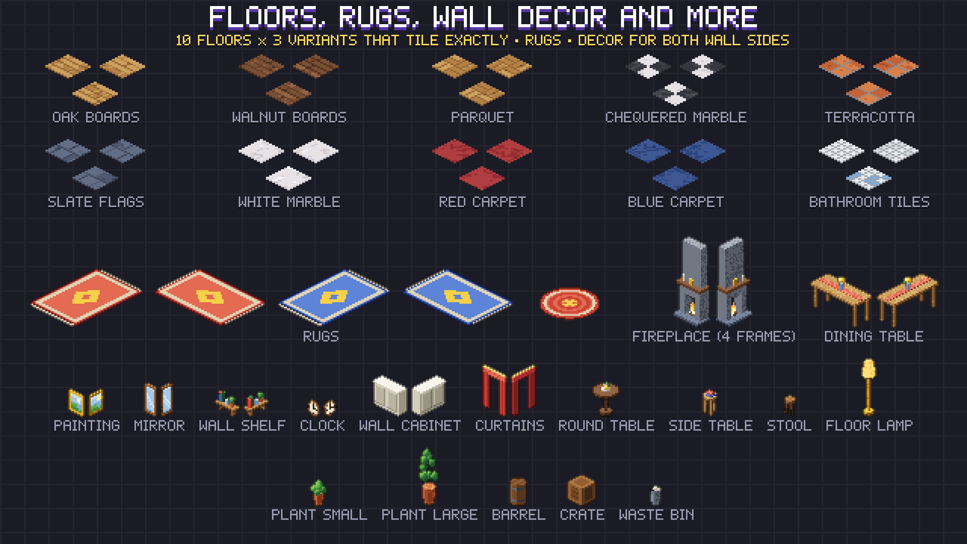 Isometric Interiors pixel art preview 6