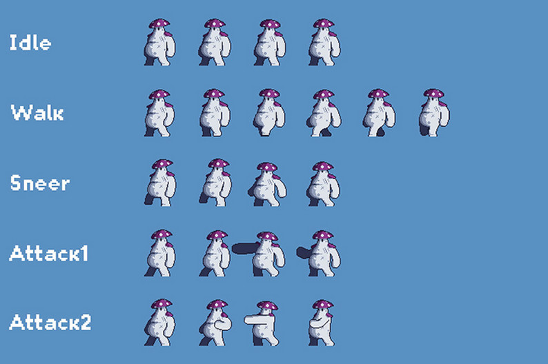 Cave Bosses 2D Sprites Pixel Art by Free Game Assets (GUI, Sprite ...