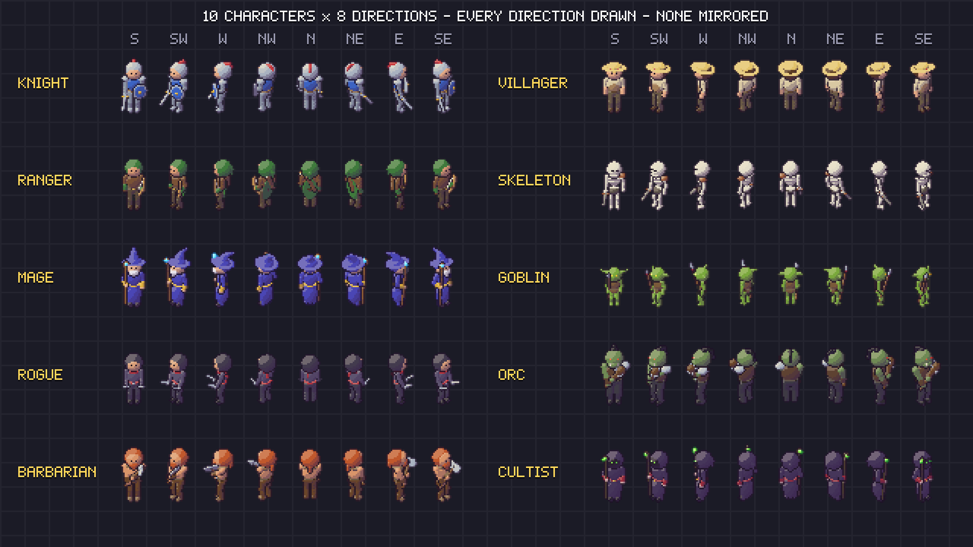 Isometric Characters pixel art preview 3