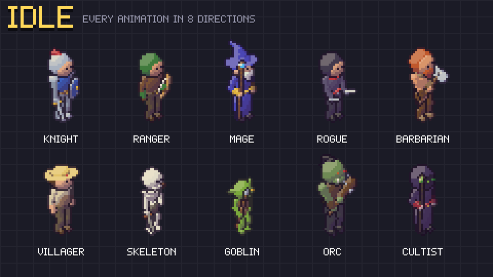 Isometric Characters pixel art preview 4