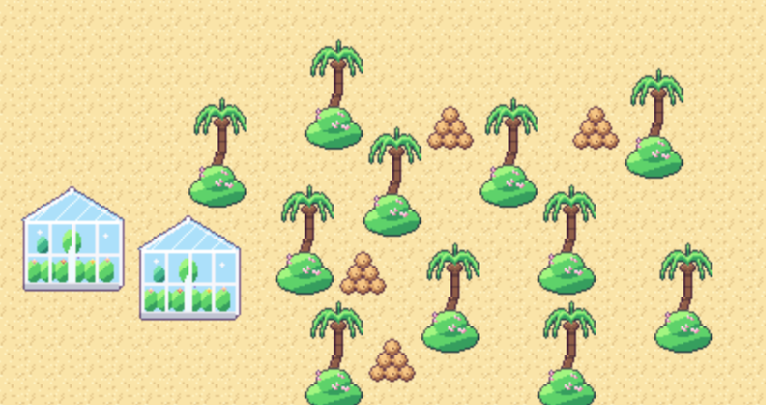 Cozy pixel art farm village tilemap by iguiw