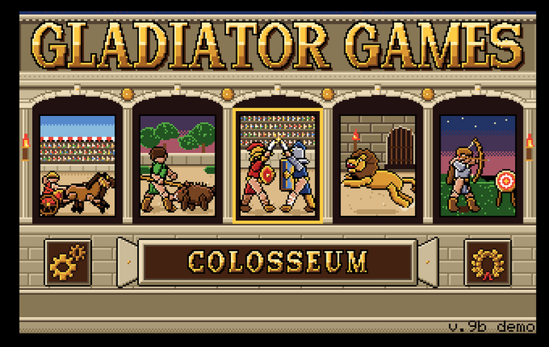 Gladiator Games title screen