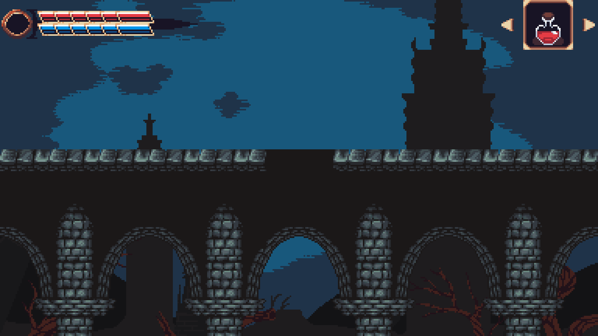 Metroidvania Asset Pack - Tileset, Items, UI & Characters by LUEM
