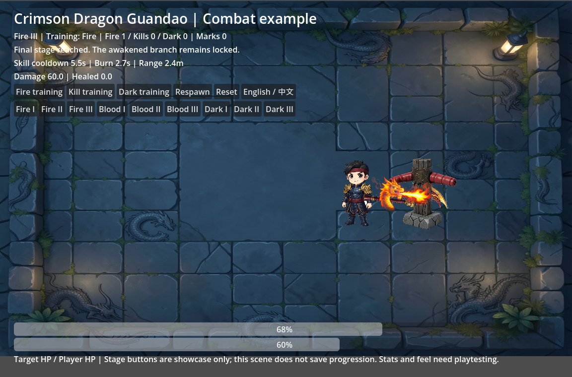 [Assets] Crimson Dragon Guandao — 10 Weapon States, Animated VFX ...
