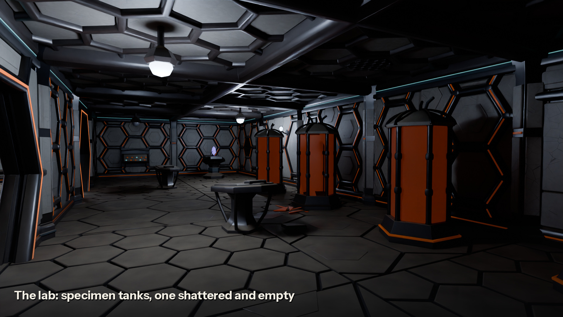 MOTHERSHIP interior corridor &mdash; modular alien hive ship