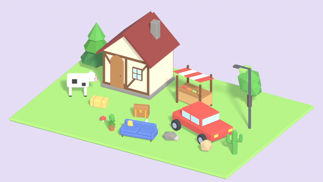 Low Poly Starter Pack - 16 Free Models by Munchkin Gaming