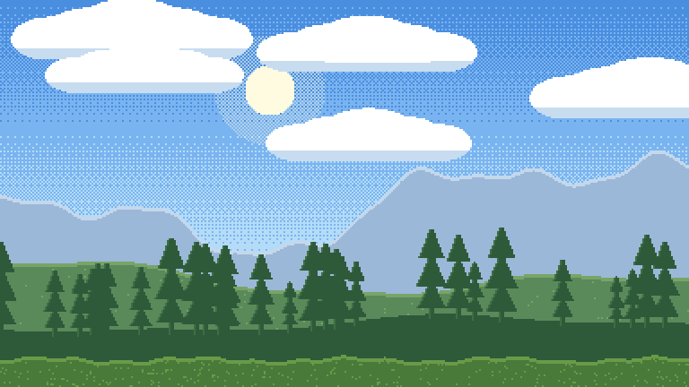 Pixel Parallax Sampler - Free Forest Background by Munchkin Gaming