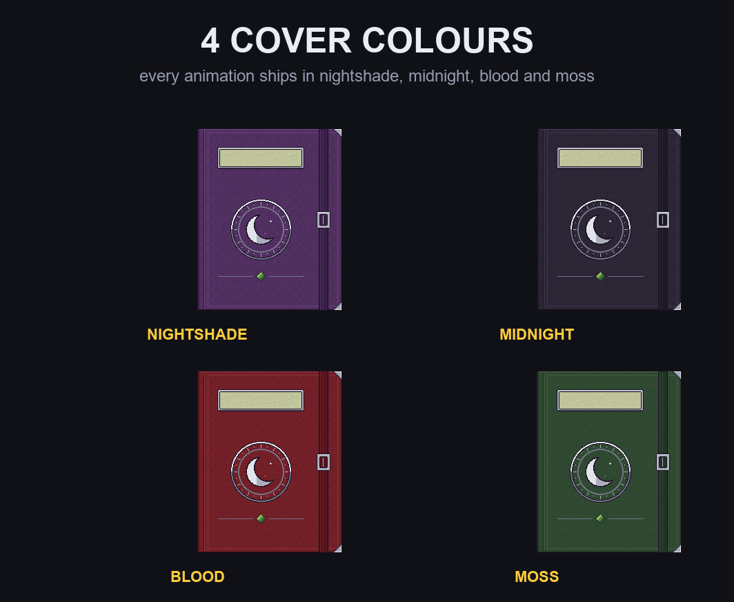 Witch's Grimoire - Animated Book UI Kit by Antahonist