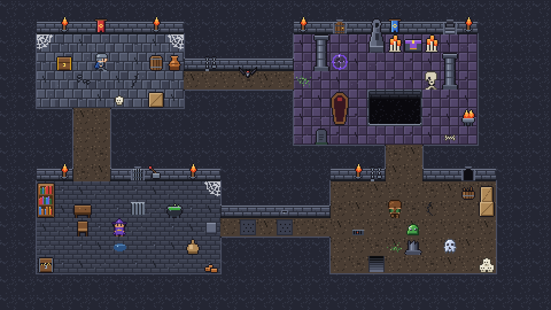 Dungeon Tileset pixel art preview 5