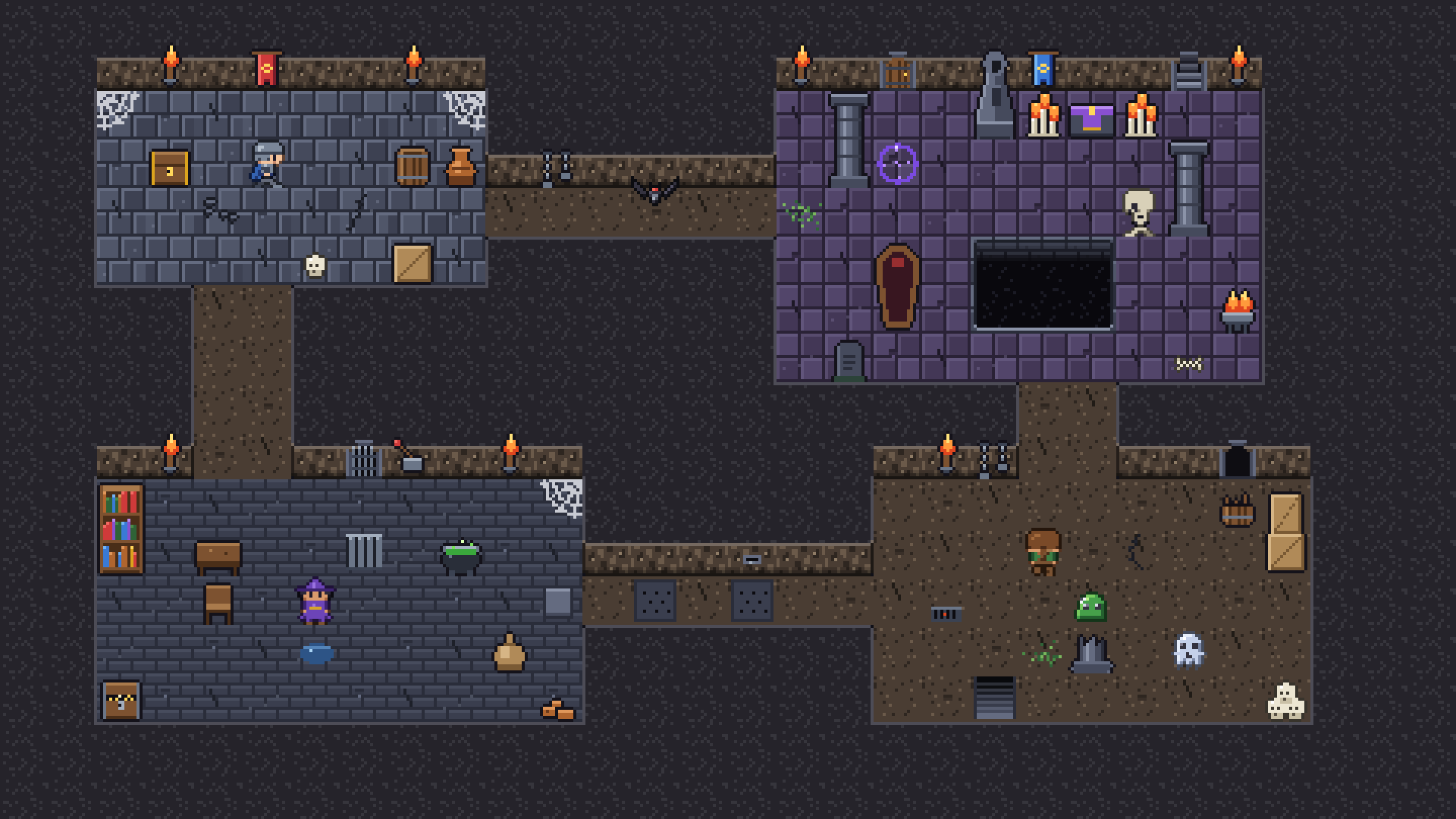Dungeon Tileset pixel art preview 3