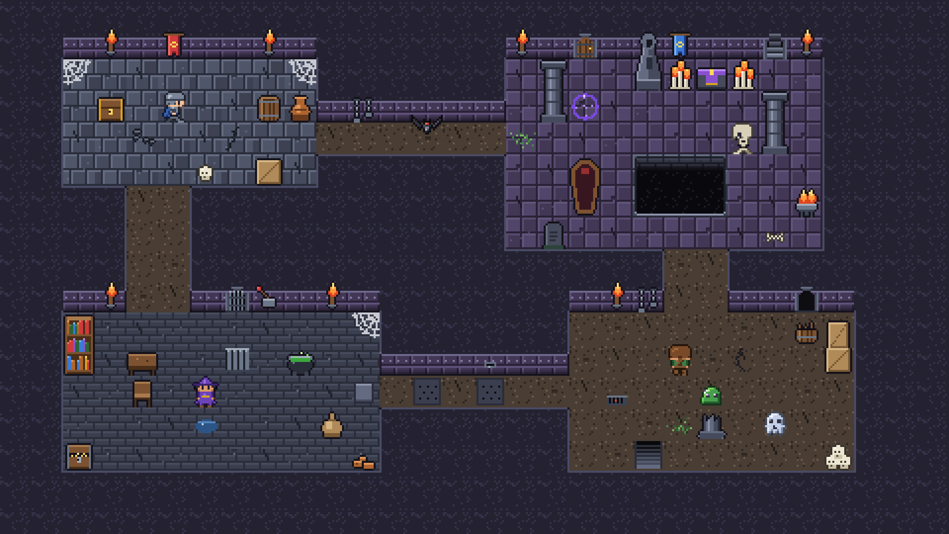 Dungeon Tileset pixel art preview 2