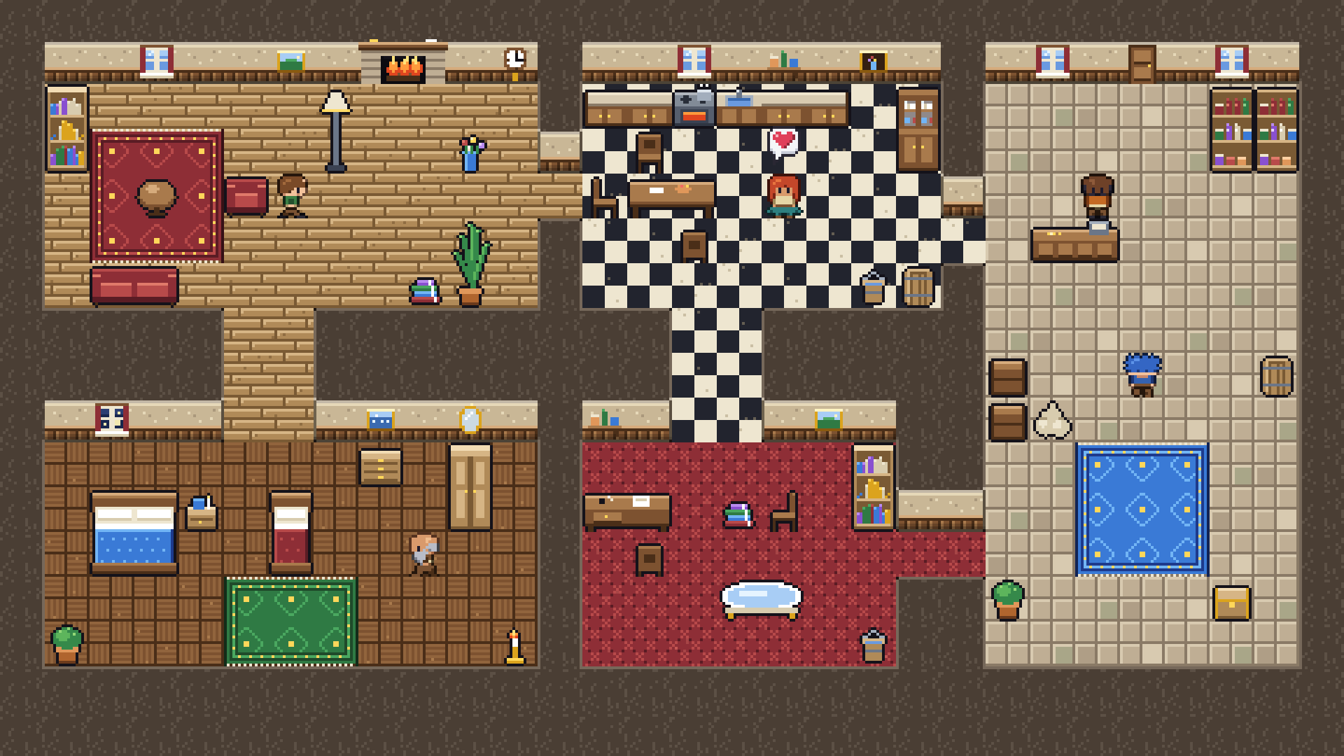 Interiors pixel art preview 5