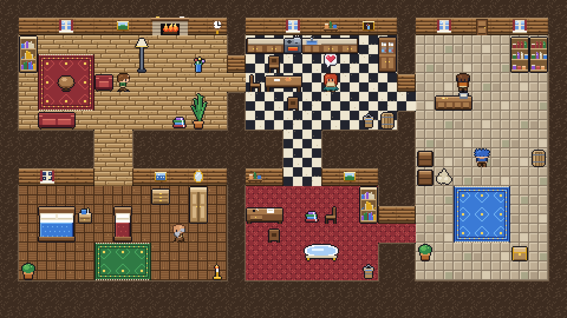 Interiors pixel art preview 2