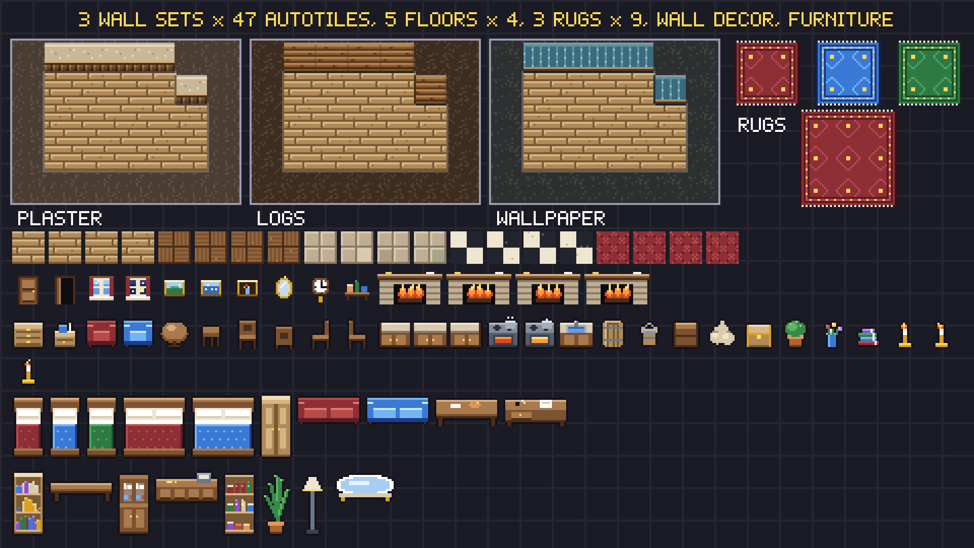 Interiors pixel art preview 4