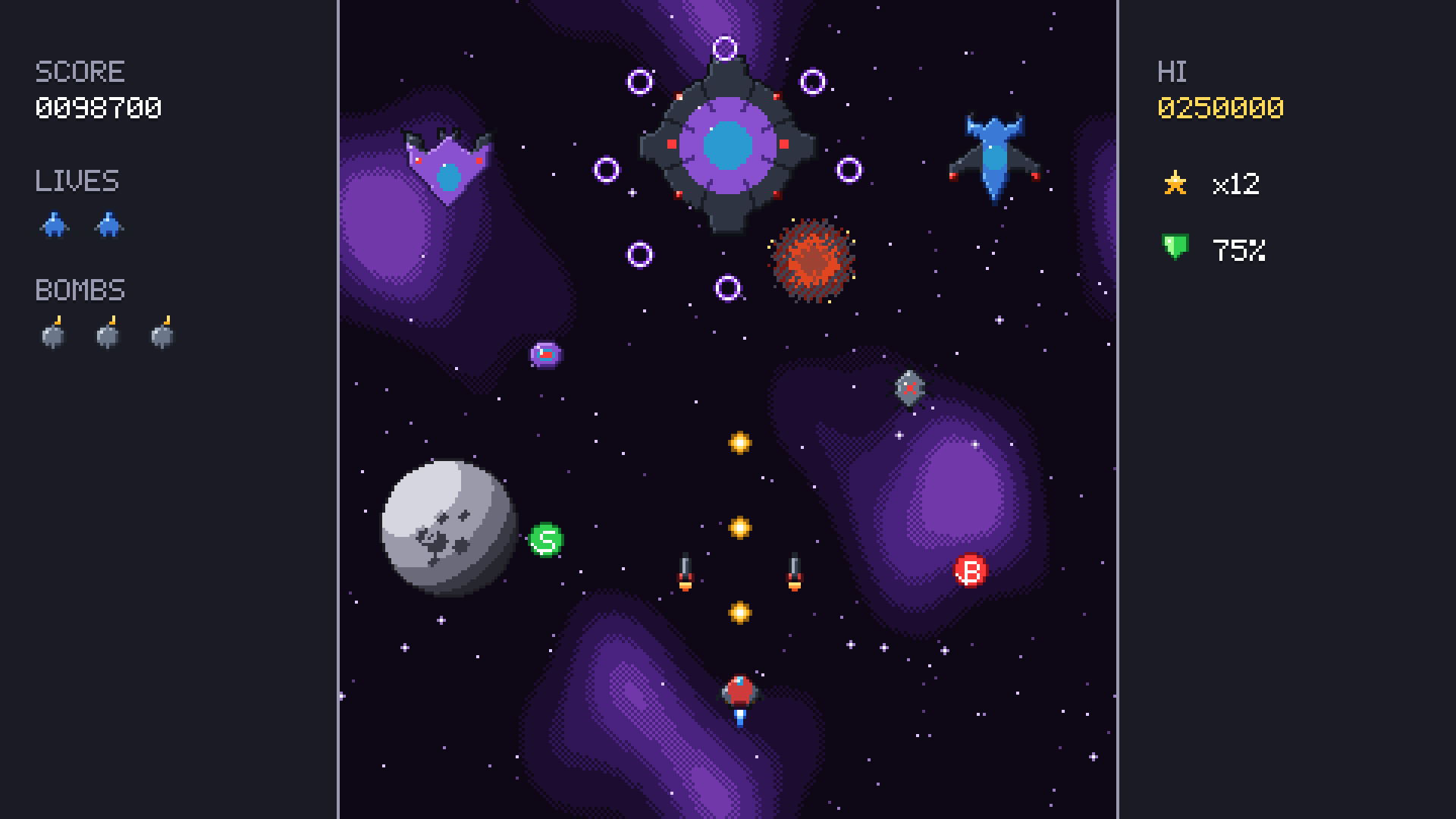 Space Shooter pixel art preview 2
