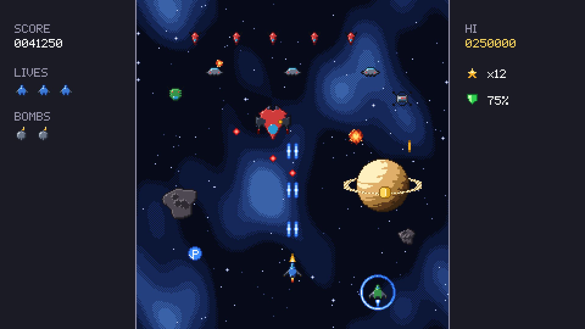 Space Shooter pixel art preview 4