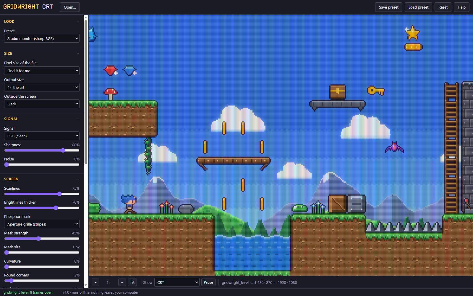 CRT pixel art preview 2