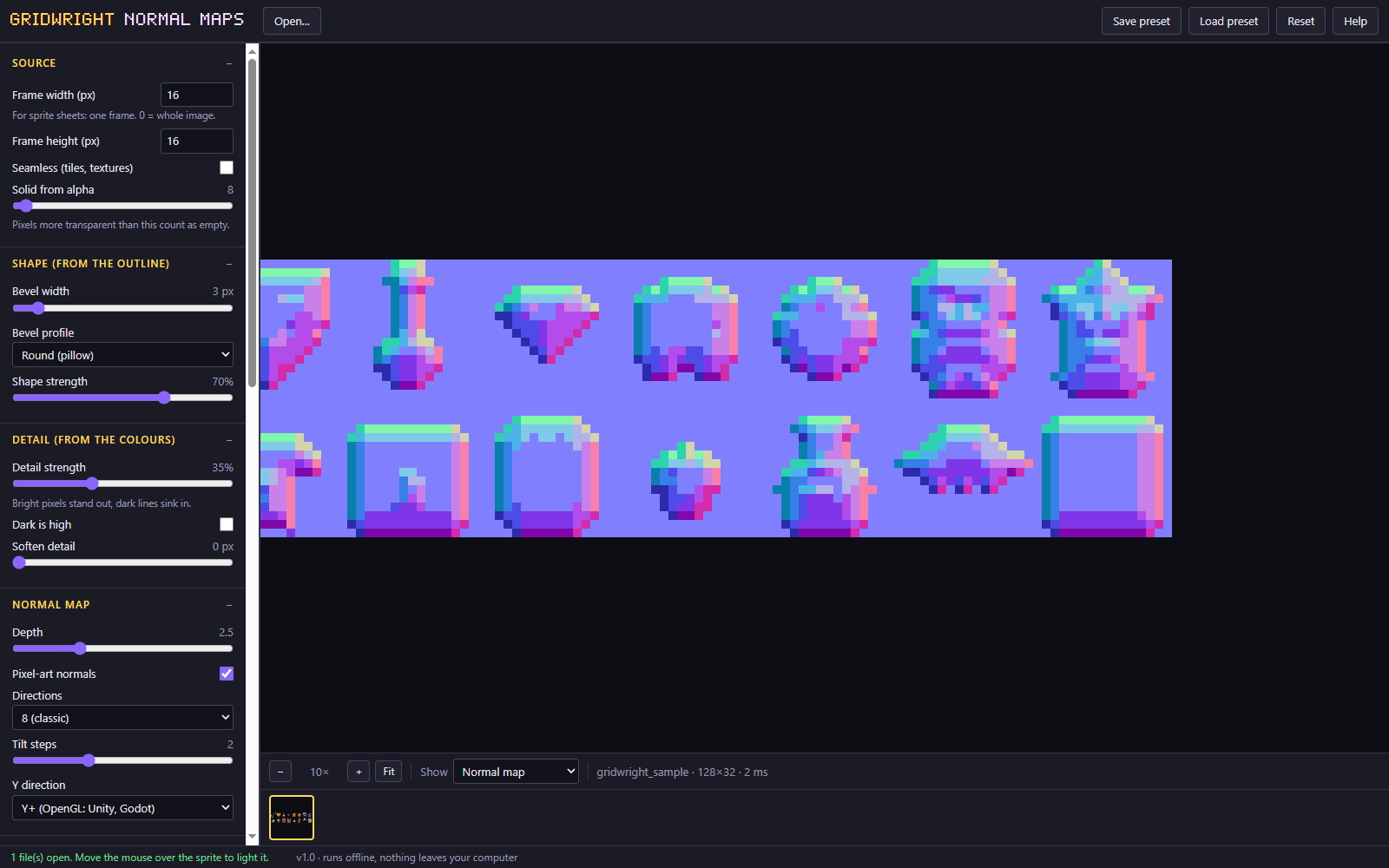 Normal Maps pixel art preview 2