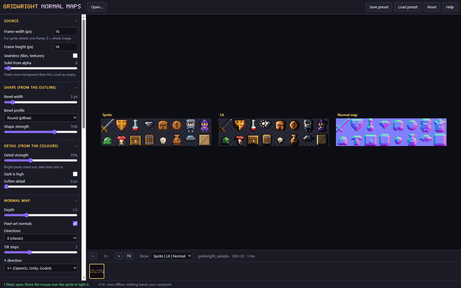 Normal Maps pixel art preview 4