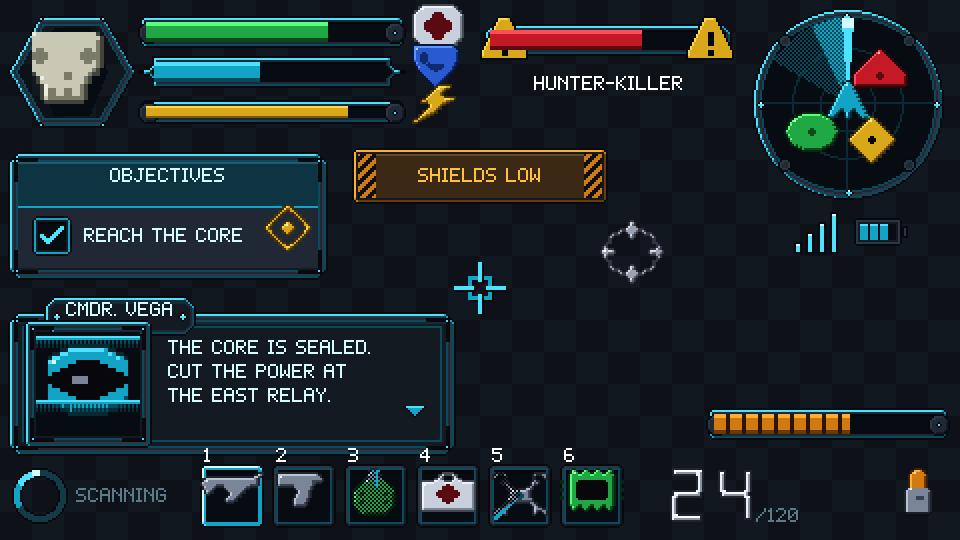 Sci-Fi HUD pixel art preview 3