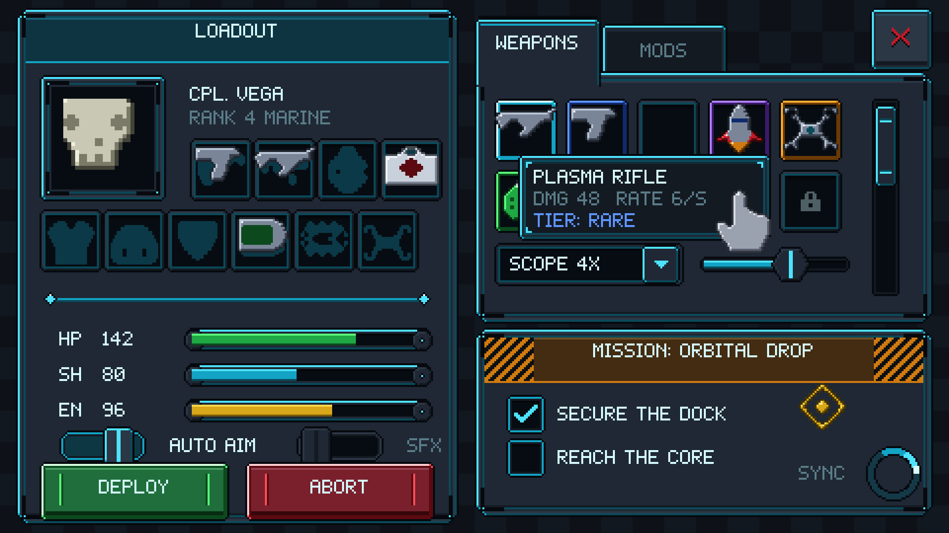 Sci-Fi HUD pixel art preview 4
