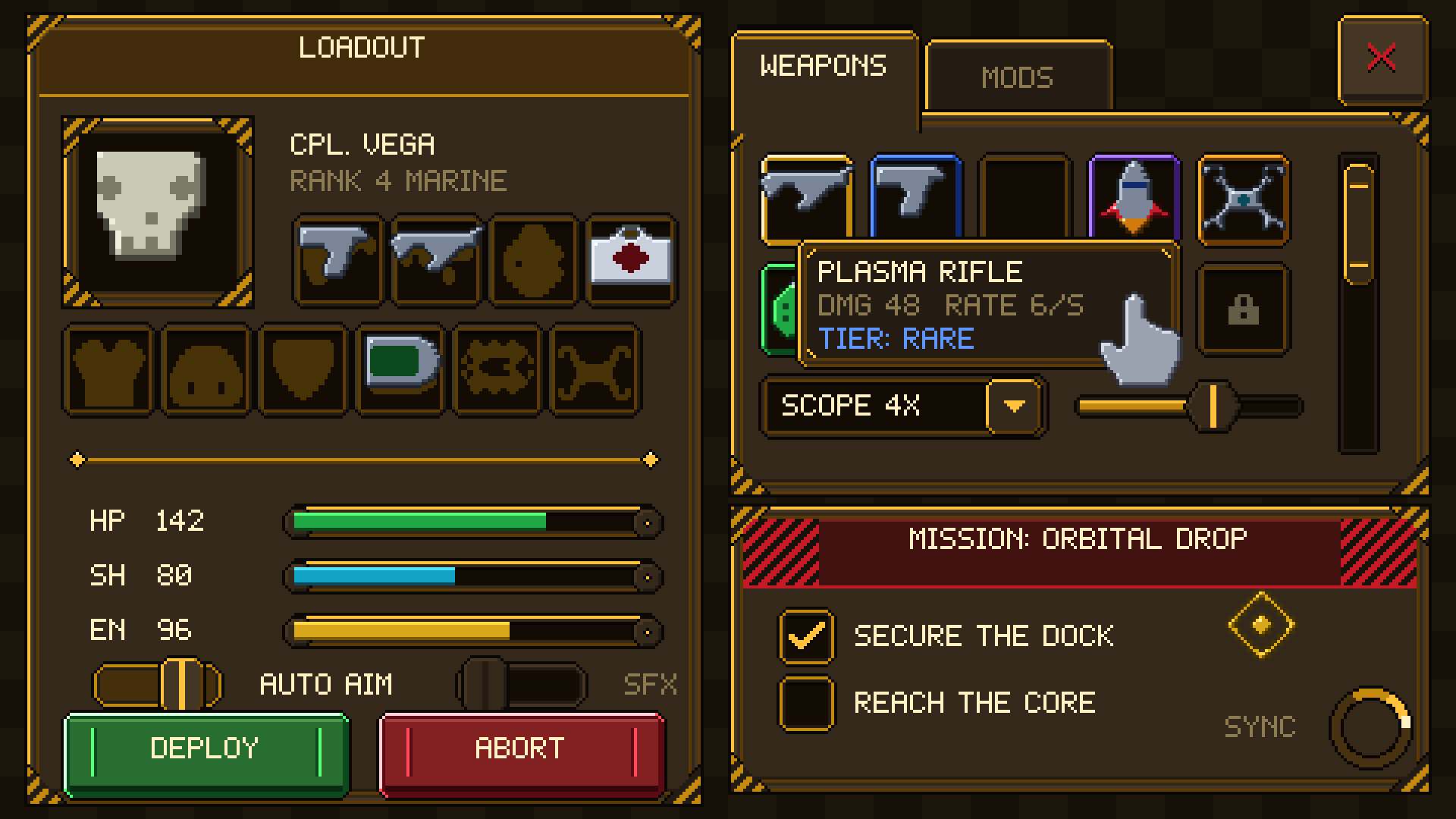 Sci-Fi HUD pixel art preview 7